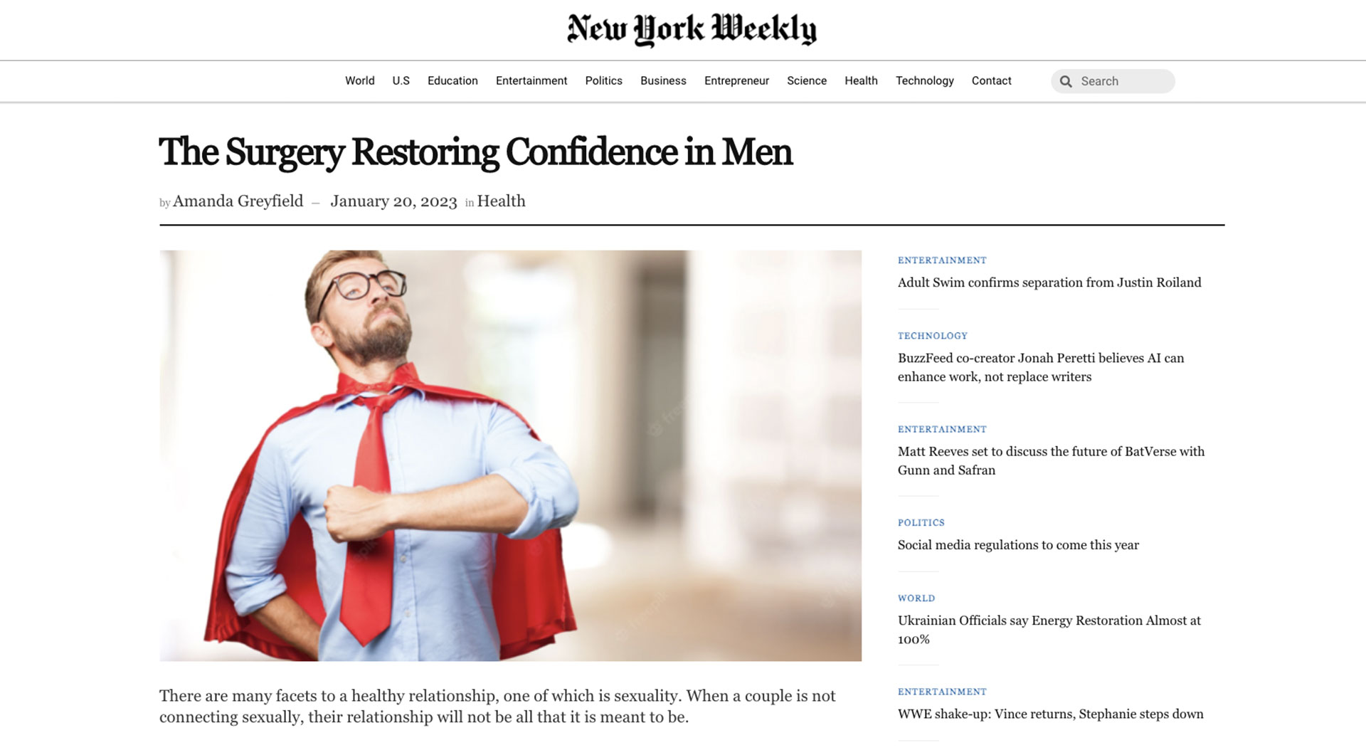 The Surgery Restoring Confidence in Men