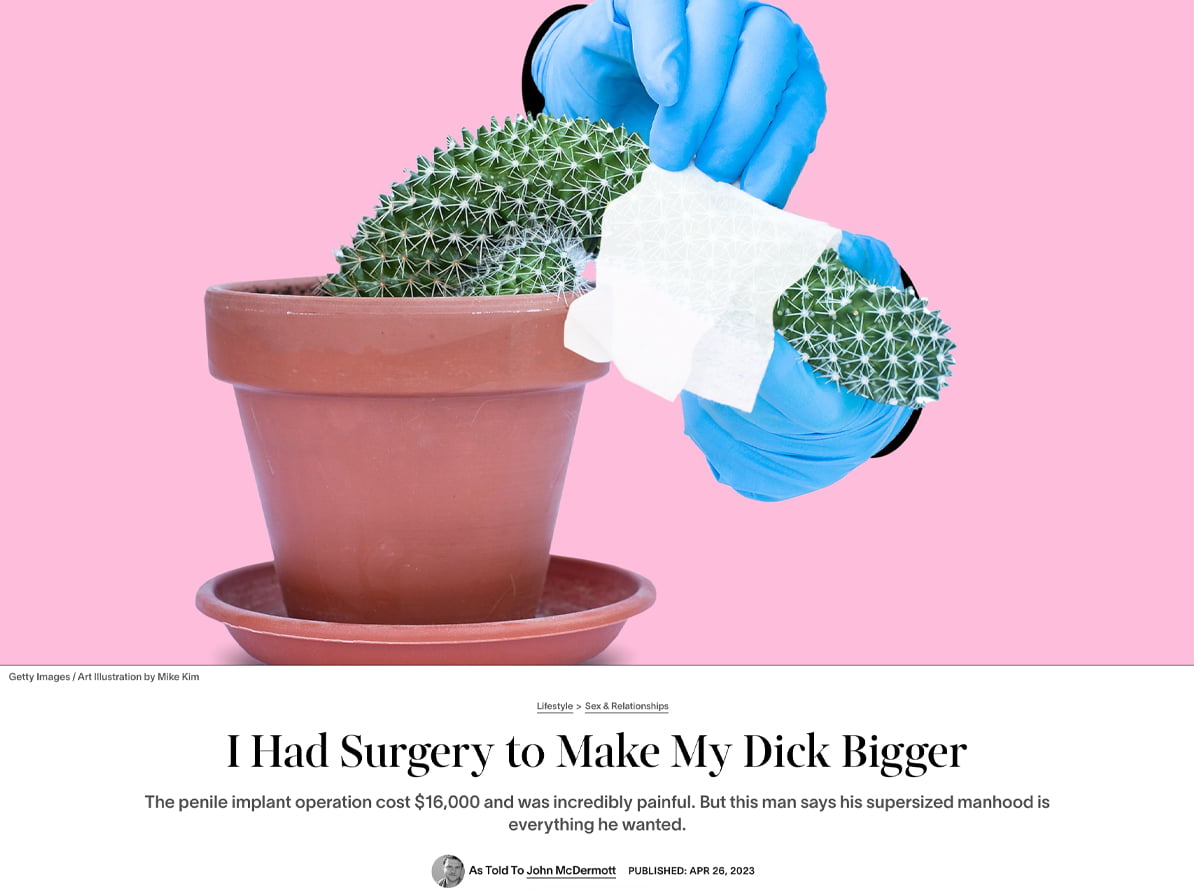 I Had Surgery to Make My Dick Bigger