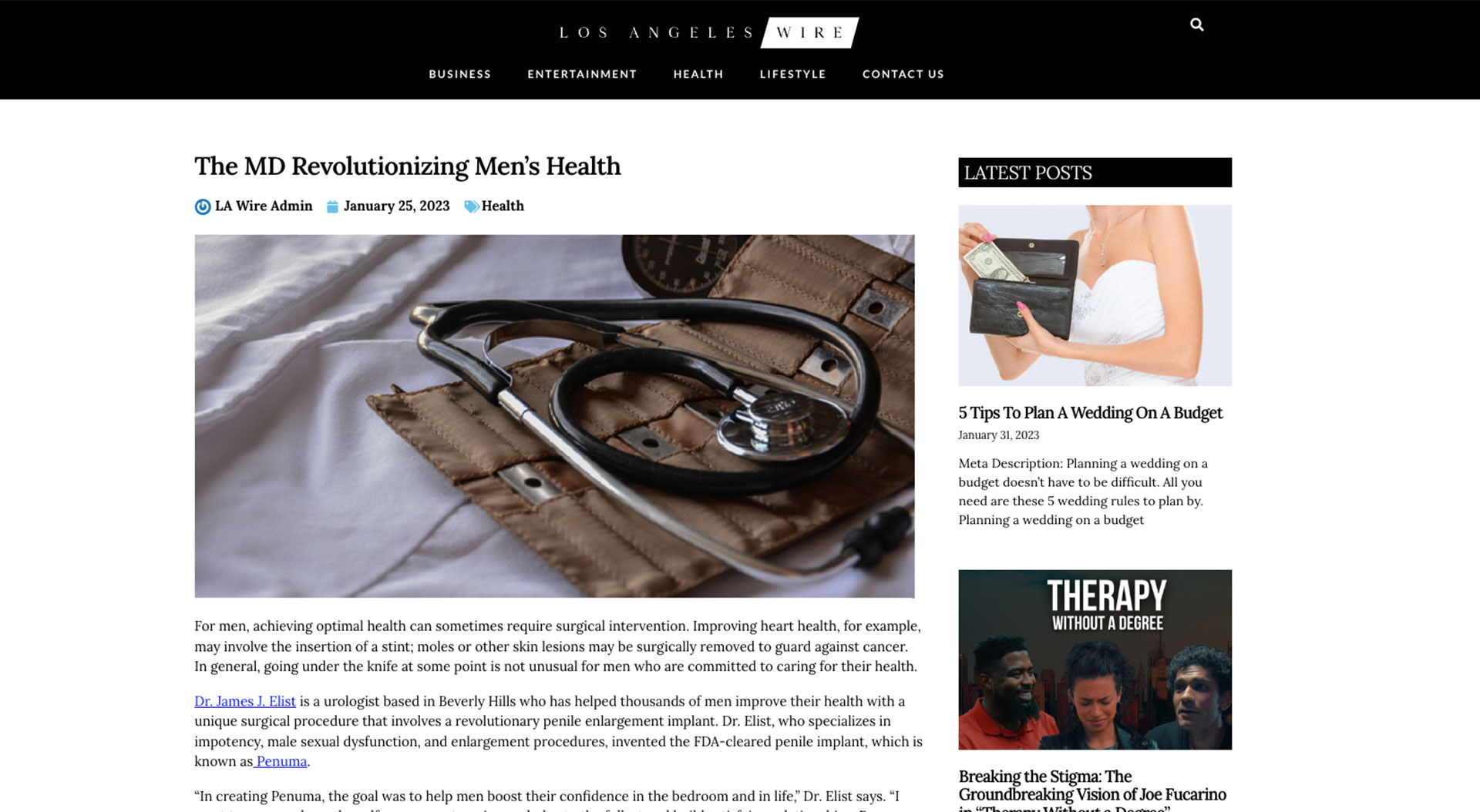 The MD Revolutionizing Men’s Health
