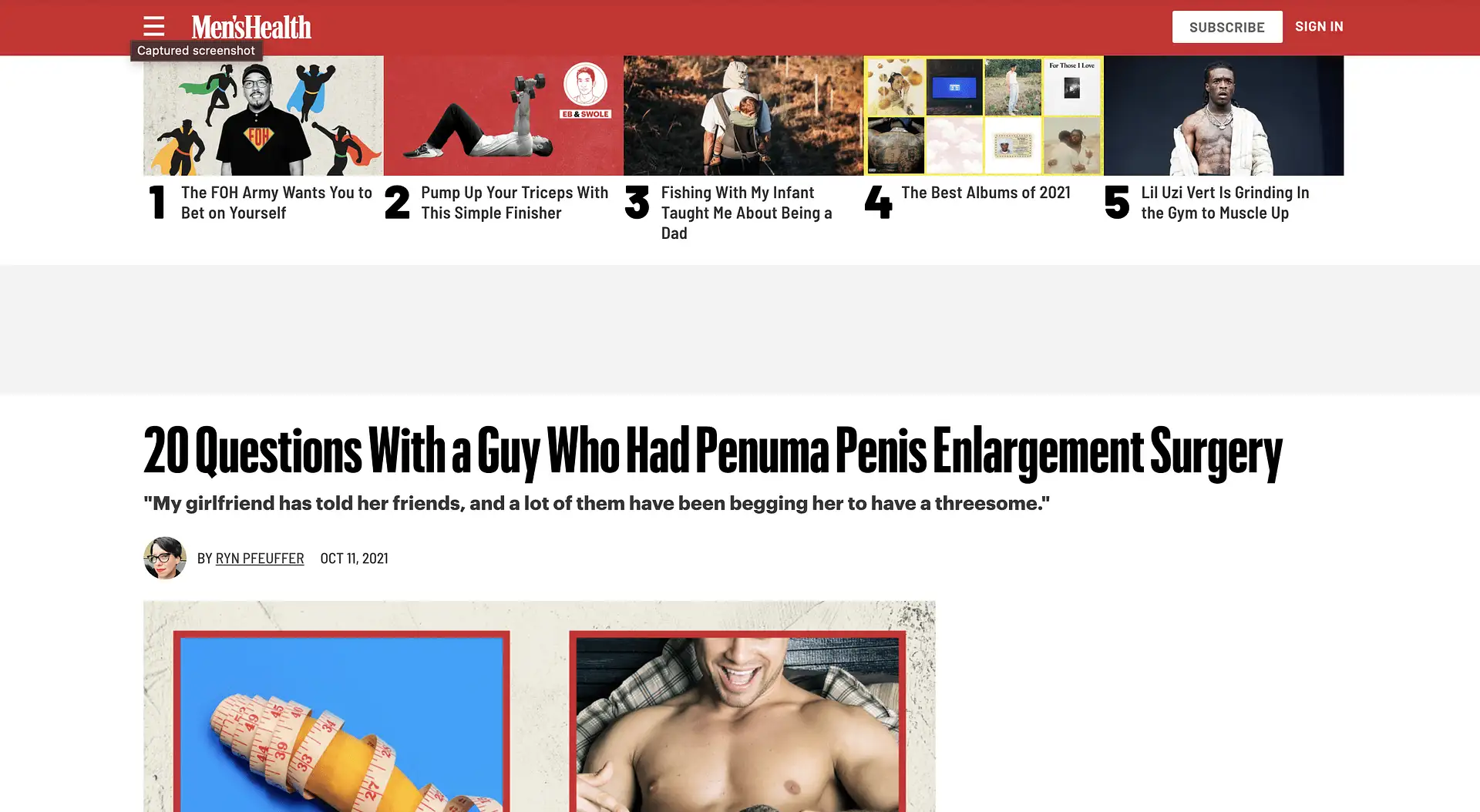 20 Questions with a guy who had Penuma penis enlargement
