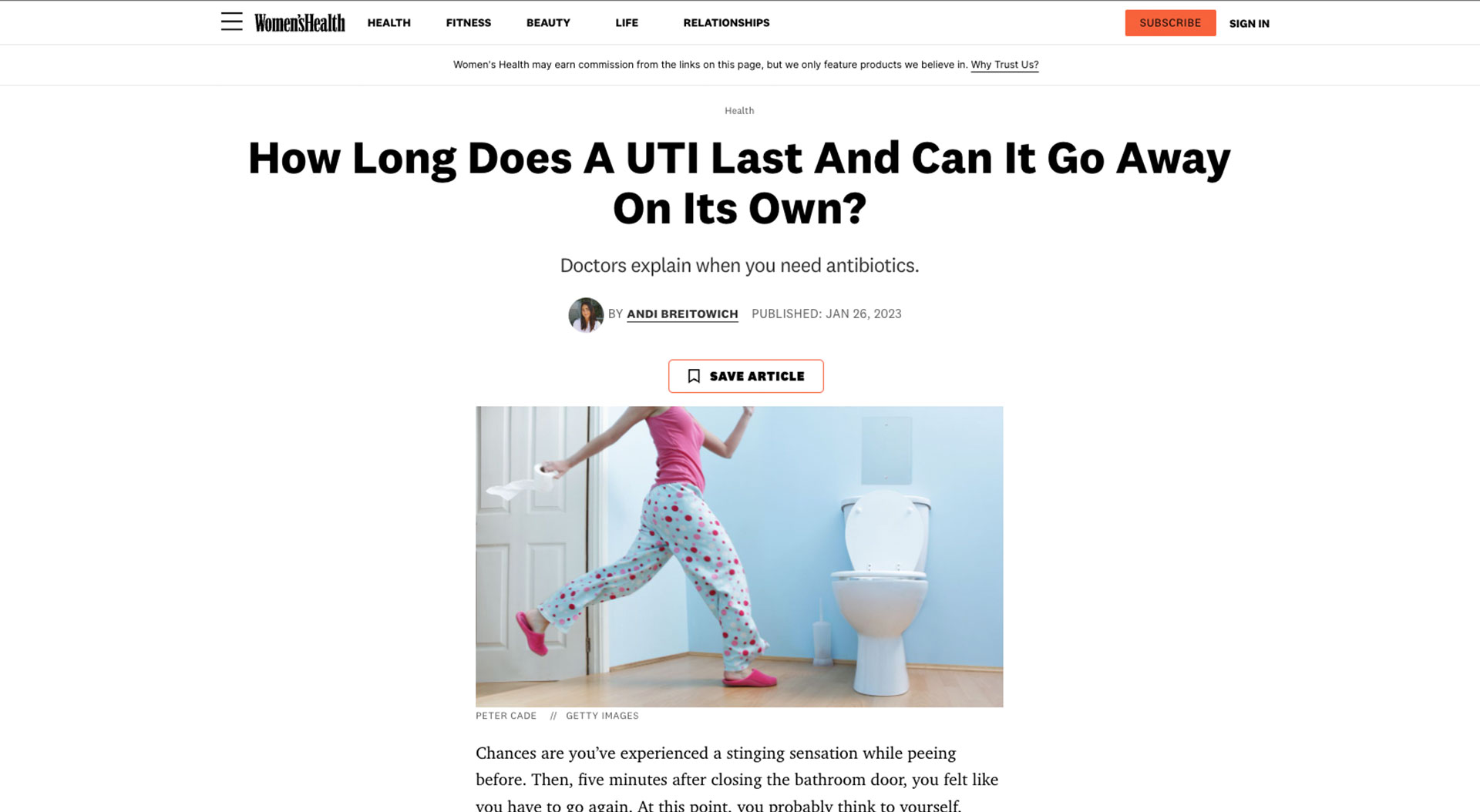 How Long Does A UTI Last And Can It Go Away On Its Own?
